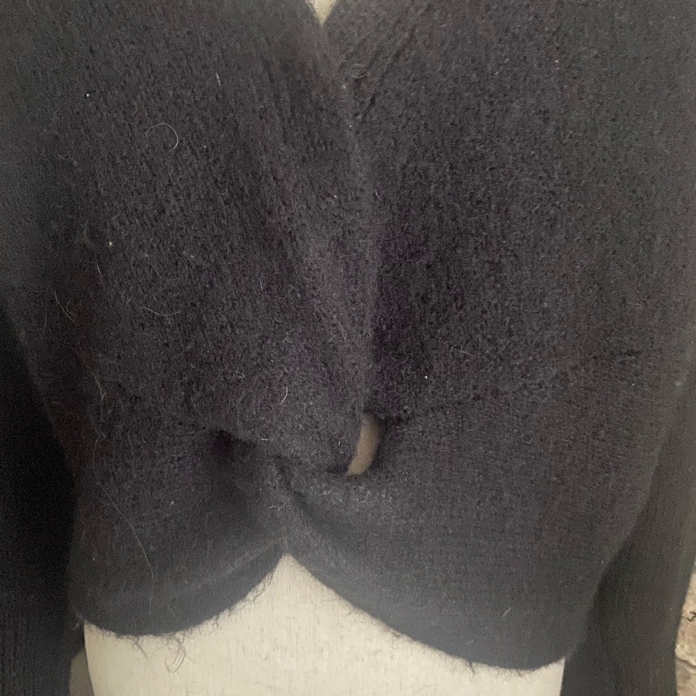 NWT-EXPRESS-BLACK REVERSIBLE SWEATER-WOMENS SIZE SMALL - Picture 2 of 7